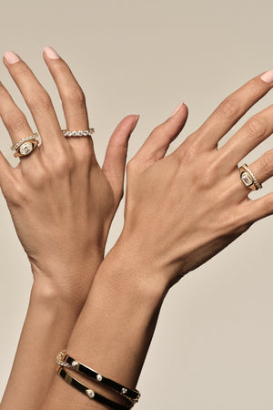 Insignia Diamond Band | 18K White Gold | Natasha Schweitzer