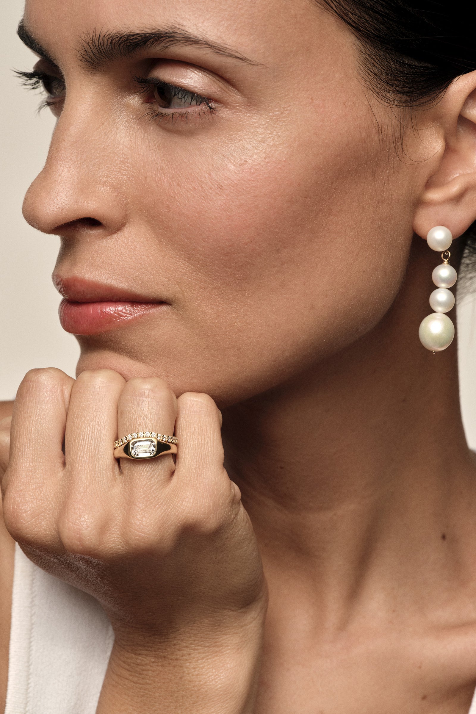 Insignia Diamond Band | 18K White Gold| Natasha Schweitzer