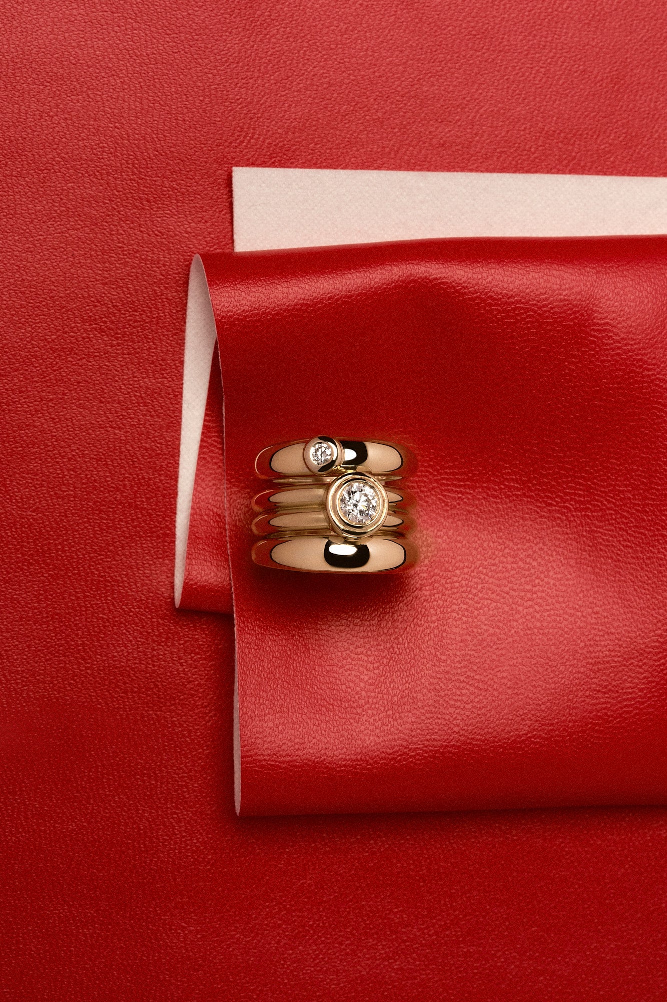 Roma Round Diamond Ring | 18K White Gold| Natasha Schweitzer