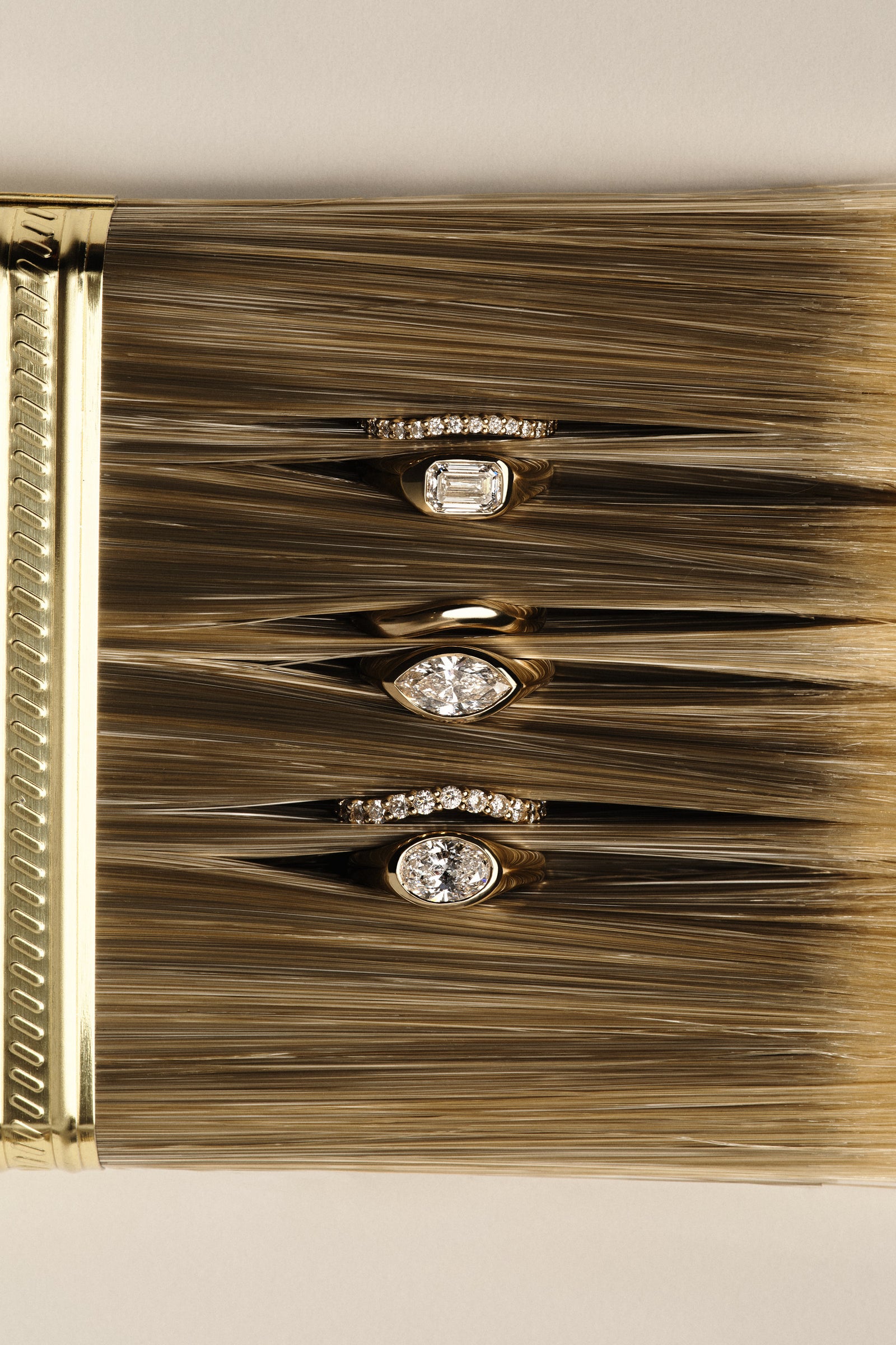 Insignia Diamond Band | 18K White Gold| Natasha Schweitzer