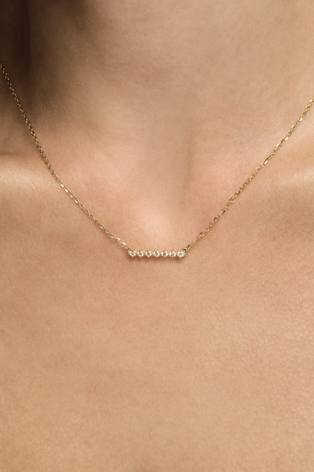Buttercup Diamond Necklace | 18K White Gold