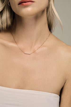 Buttercup Diamond Necklace | 18K White Gold | Natasha Schweitzer