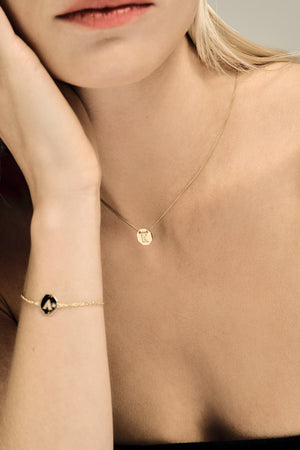 Letter Necklace | 9K White Gold | Natasha Schweitzer