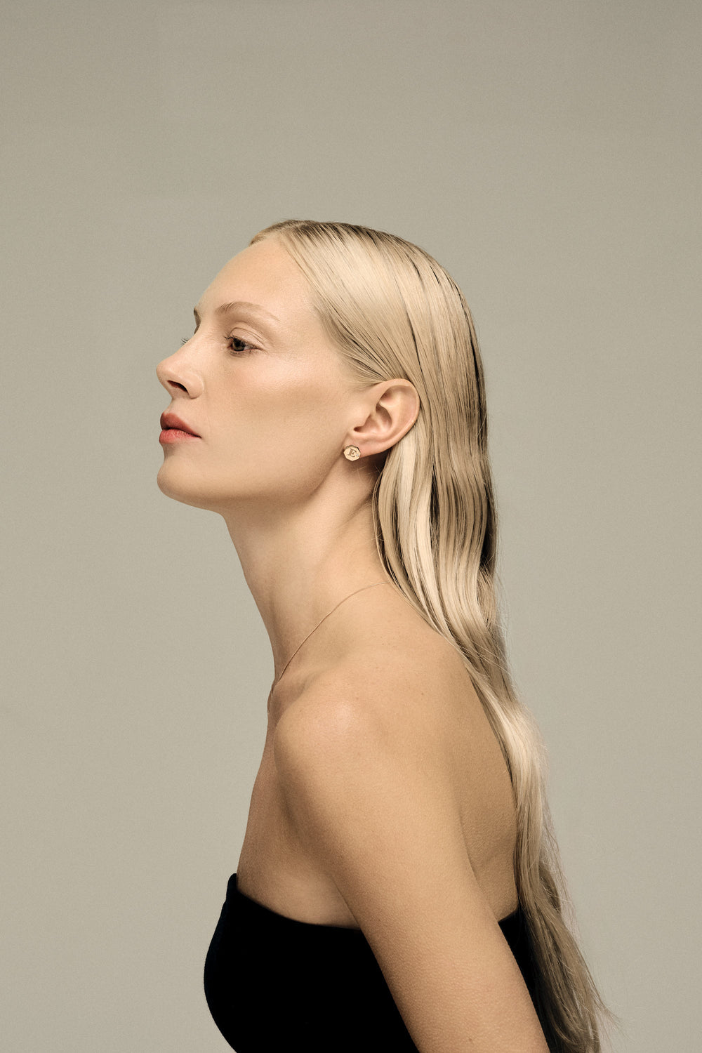 Letter Earrings | 9K Rose Gold| Natasha Schweitzer