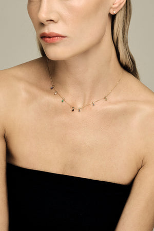 Birthstone Necklace | 9K Rose Gold | Natasha Schweitzer