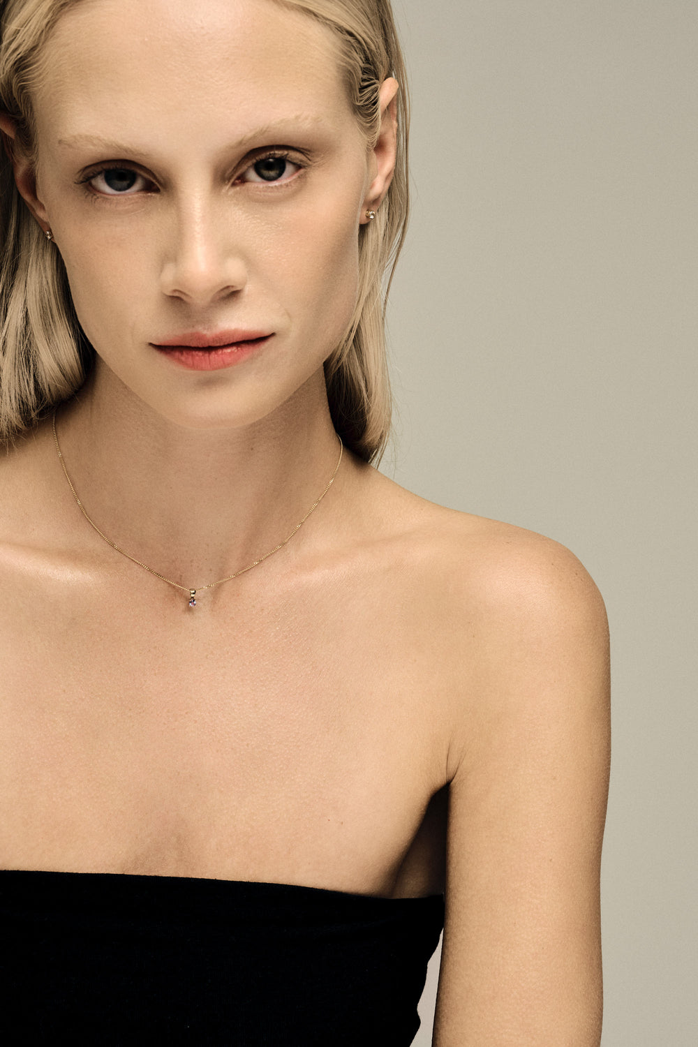 Birthstone Necklace | 9K Rose Gold| Natasha Schweitzer