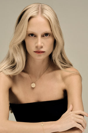 Coin Necklace | 9K Yellow Gold | Natasha Schweitzer