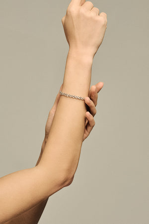 Mini Margot Bracelet | Silver or 9K White Gold | Natasha Schweitzer