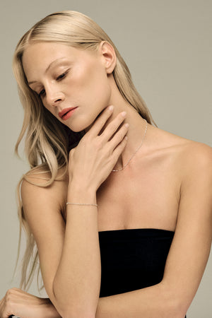 Mina Bracelet | Silver or 9K White Gold | Natasha Schweitzer