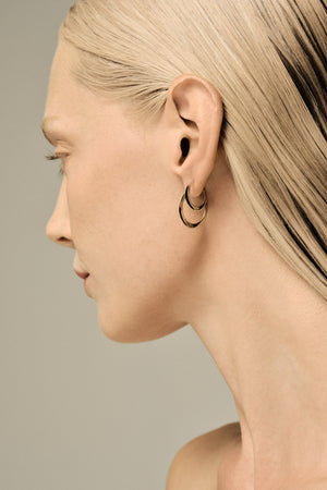 Mini Single Band Hoops | Silver or 9K White Gold | Natasha Schweitzer