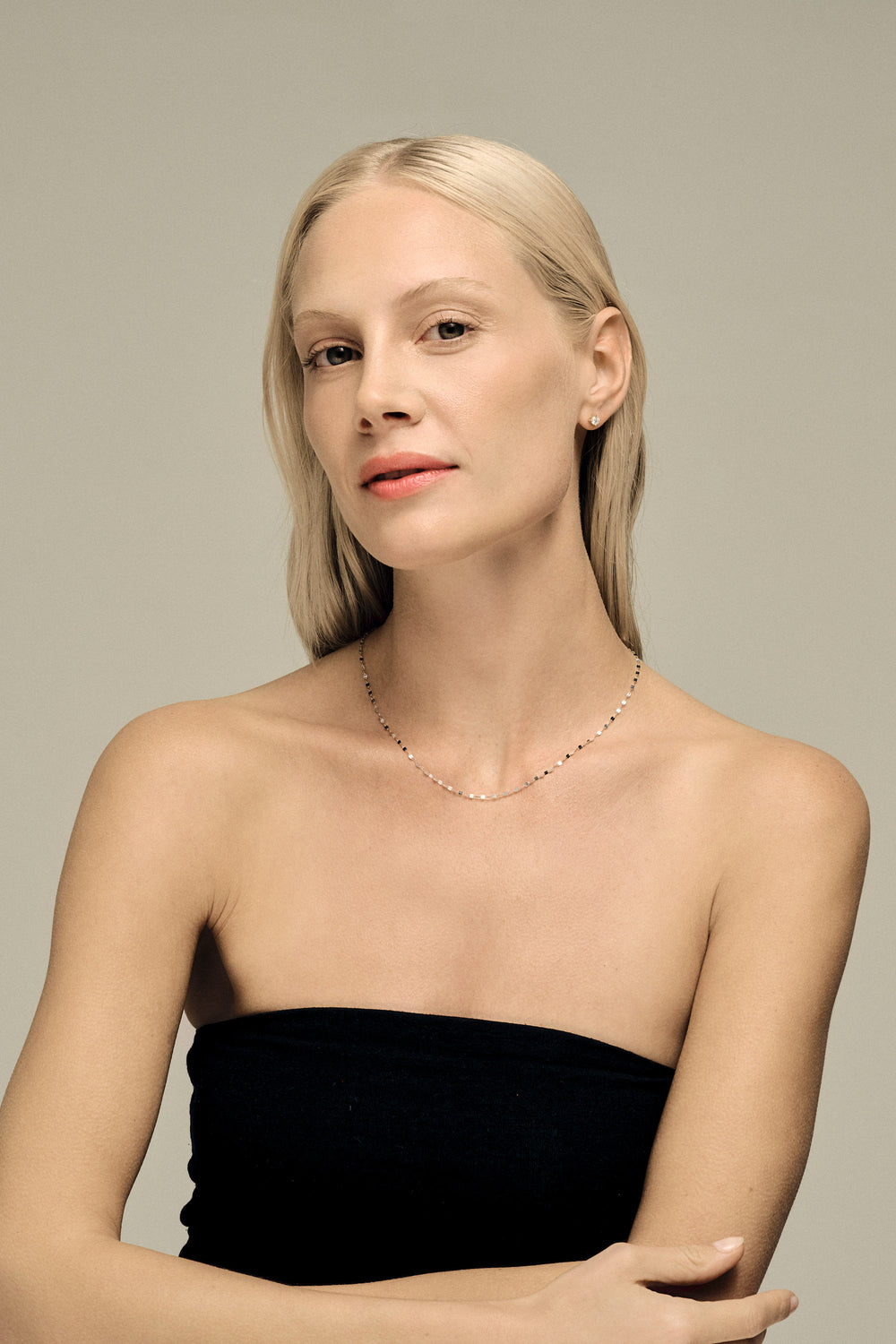 Harper Necklace | 9K White Gold