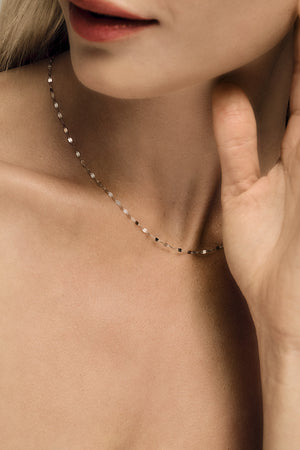 Harper Necklace | 9K White Gold | Natasha Schweitzer