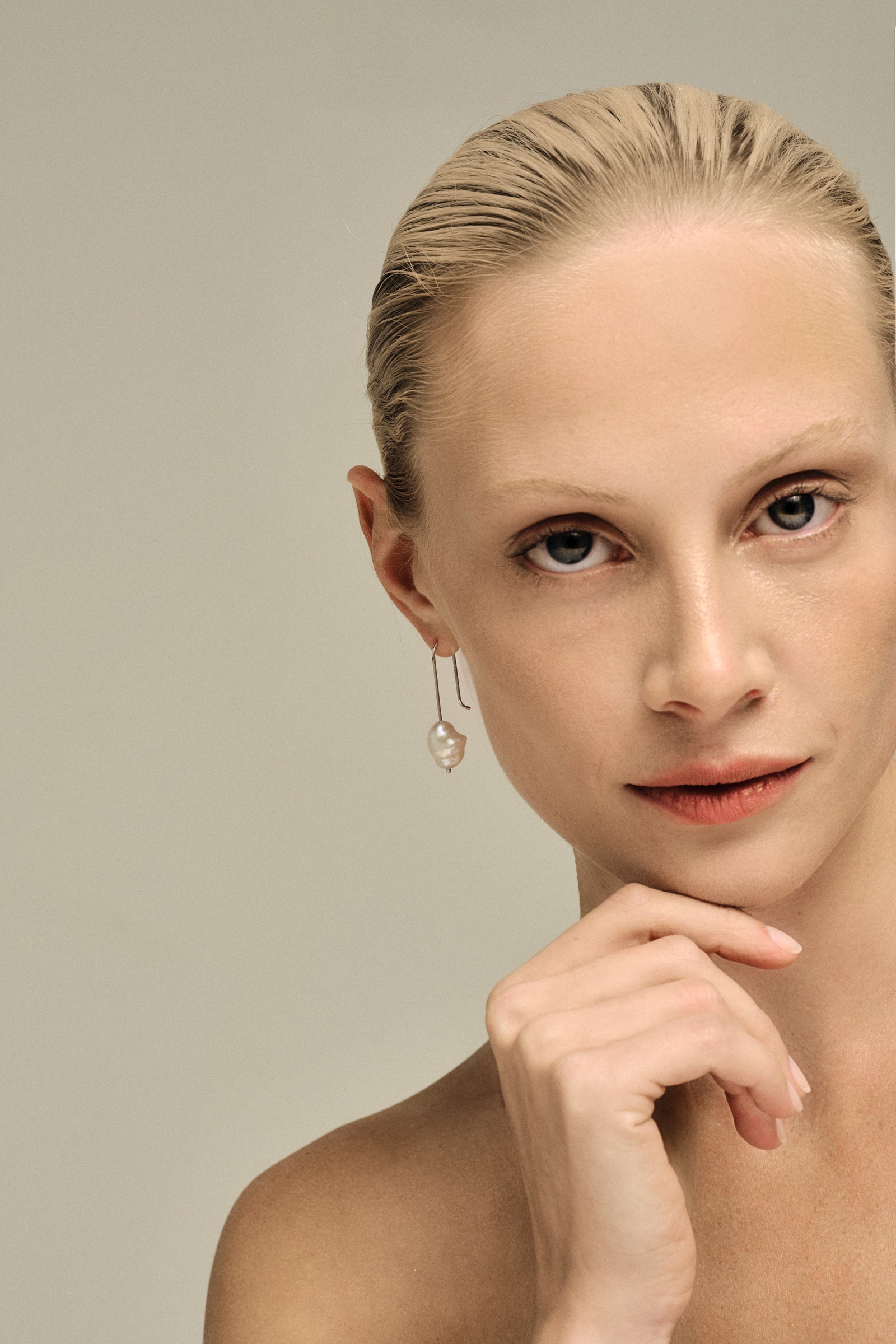 Stella Baroque Pearl Earrings | Silver| Natasha Schweitzer