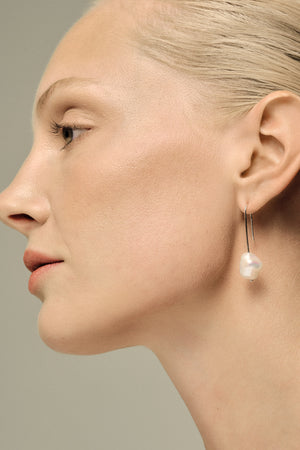 Stella Baroque Pearl Earrings | Silver | Natasha Schweitzer