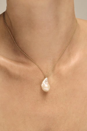Baroque Pearl Choker | Yellow Gold | Natasha Schweitzer