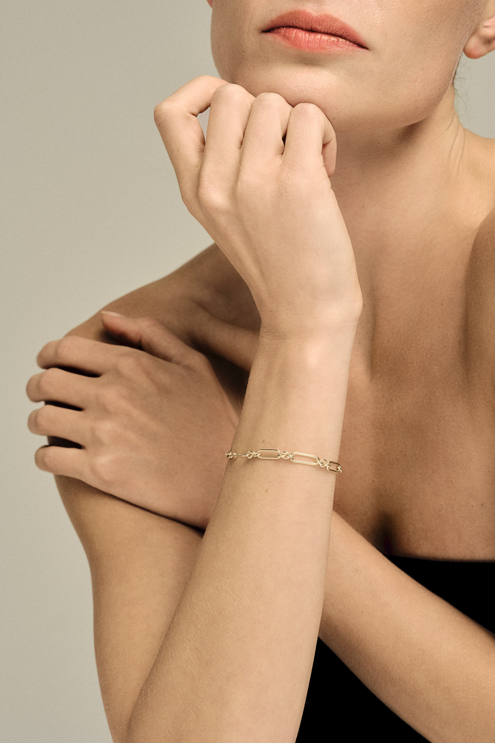 Medium Lennox Bracelet | Silver or White Gold