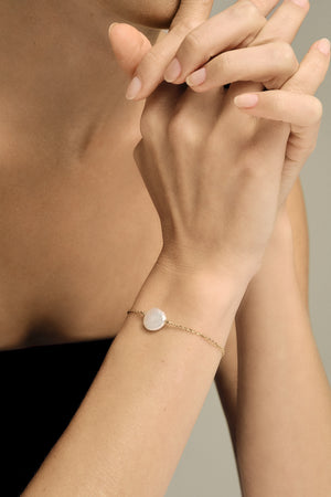 Baroque Pearl Bracelet | Silver | Natasha Schweitzer