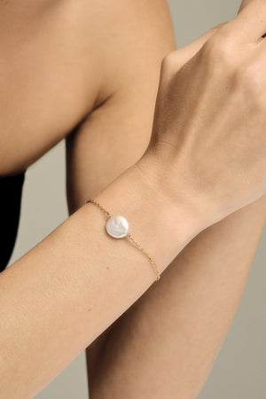 Baroque Pearl Bracelet | Silver | Natasha Schweitzer