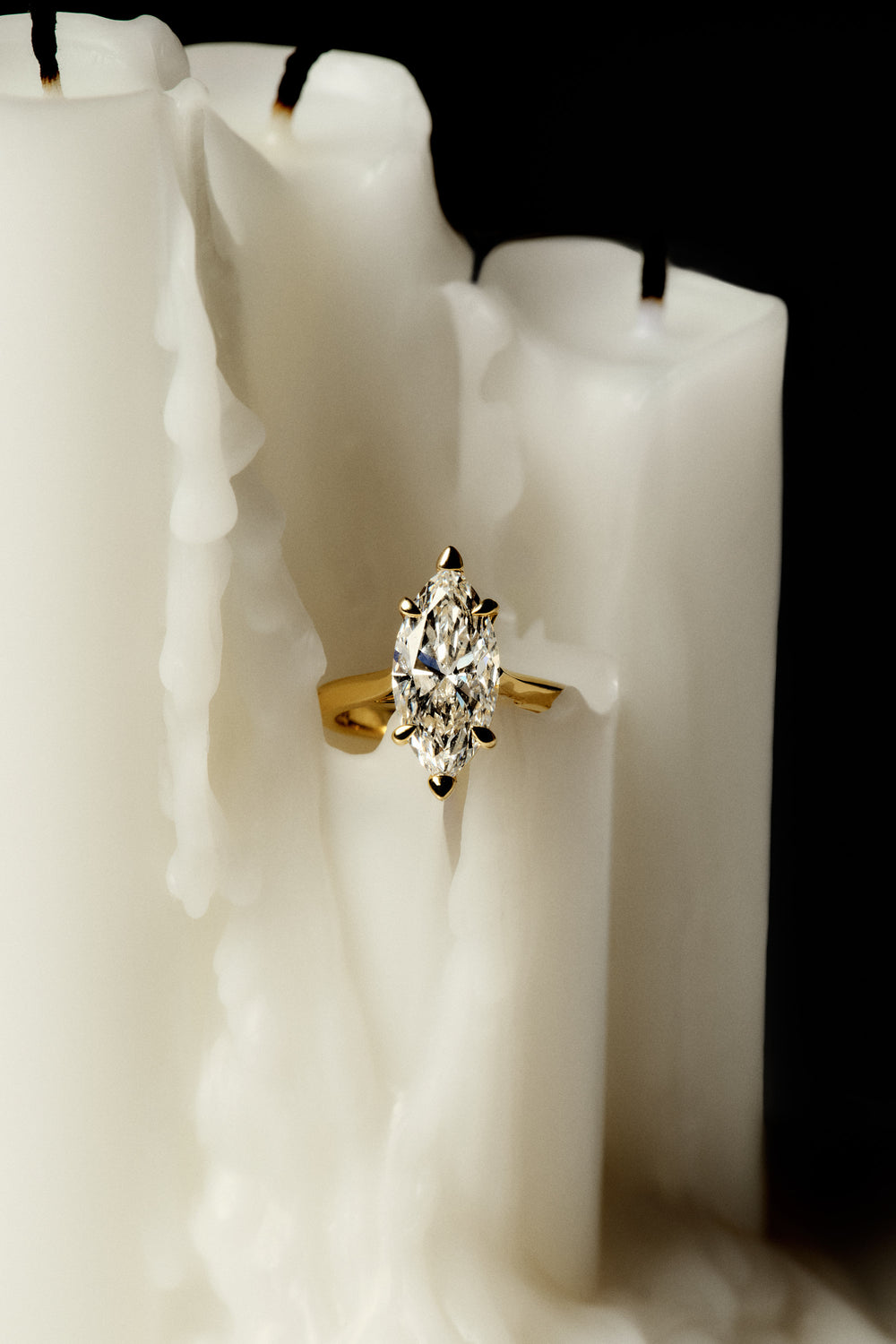 Marquise Diamond Ring | 18K Gold| Natasha Schweitzer