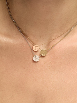 Letter Necklace | 9K Yellow Gold | Natasha Schweitzer