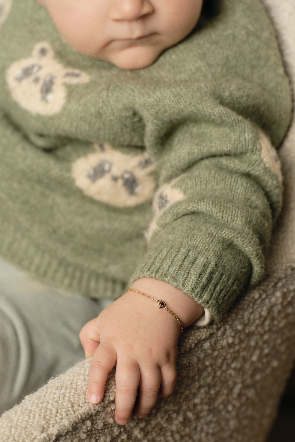 Baby Heart Bracelet | 9K Yellow Gold| Natasha Schweitzer