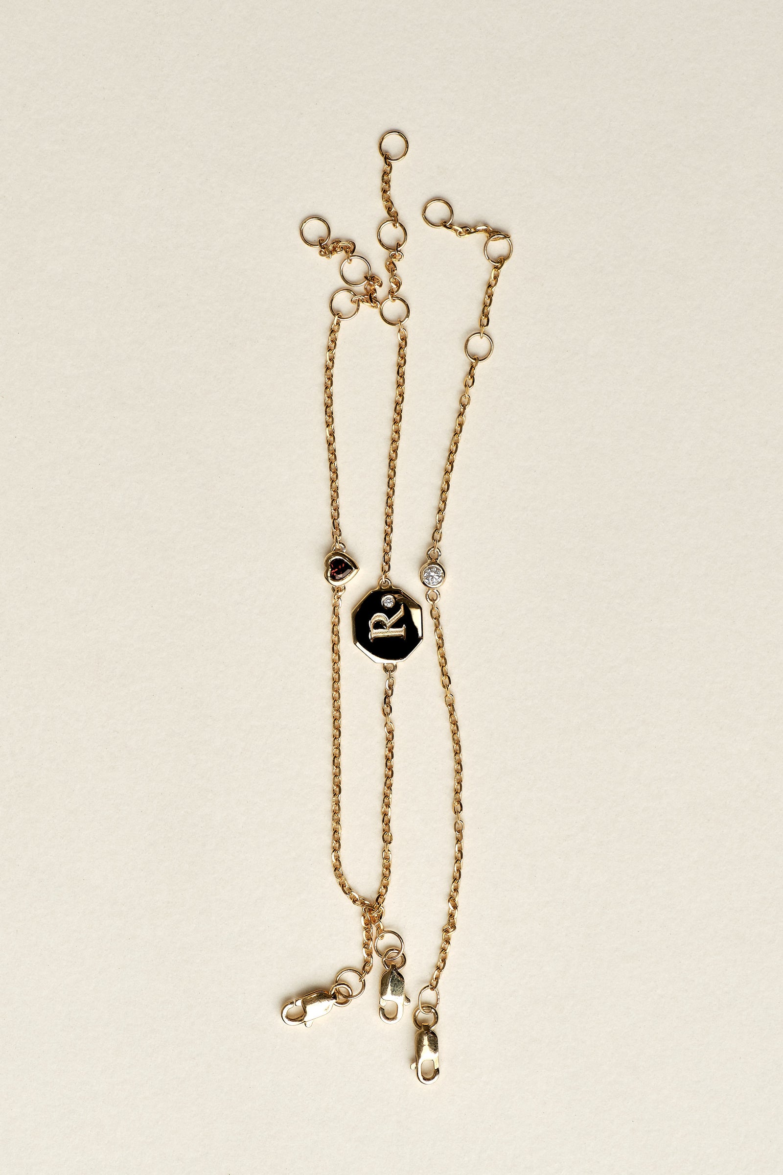 Baby Mini Round Diamond Bracelet | 9K Yellow Gold| Natasha Schweitzer