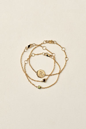 Baby Heart Bracelet | 9K Yellow Gold | Natasha Schweitzer