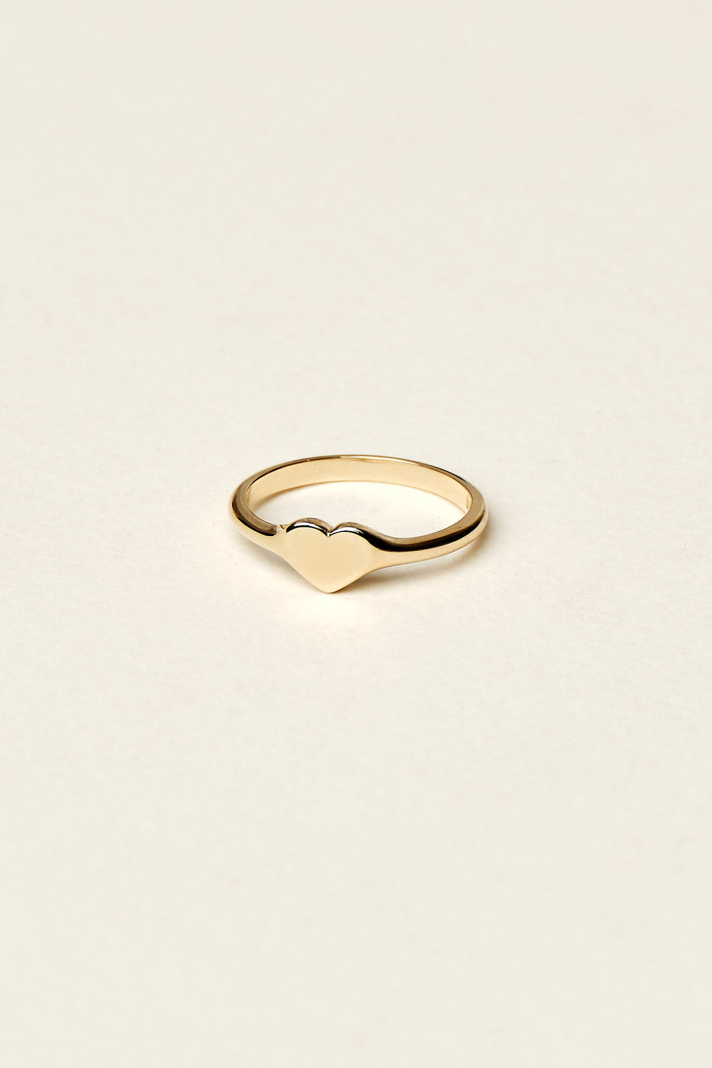 Mini Heart Signet Ring | 9K Yellow Gold| Natasha Schweitzer
