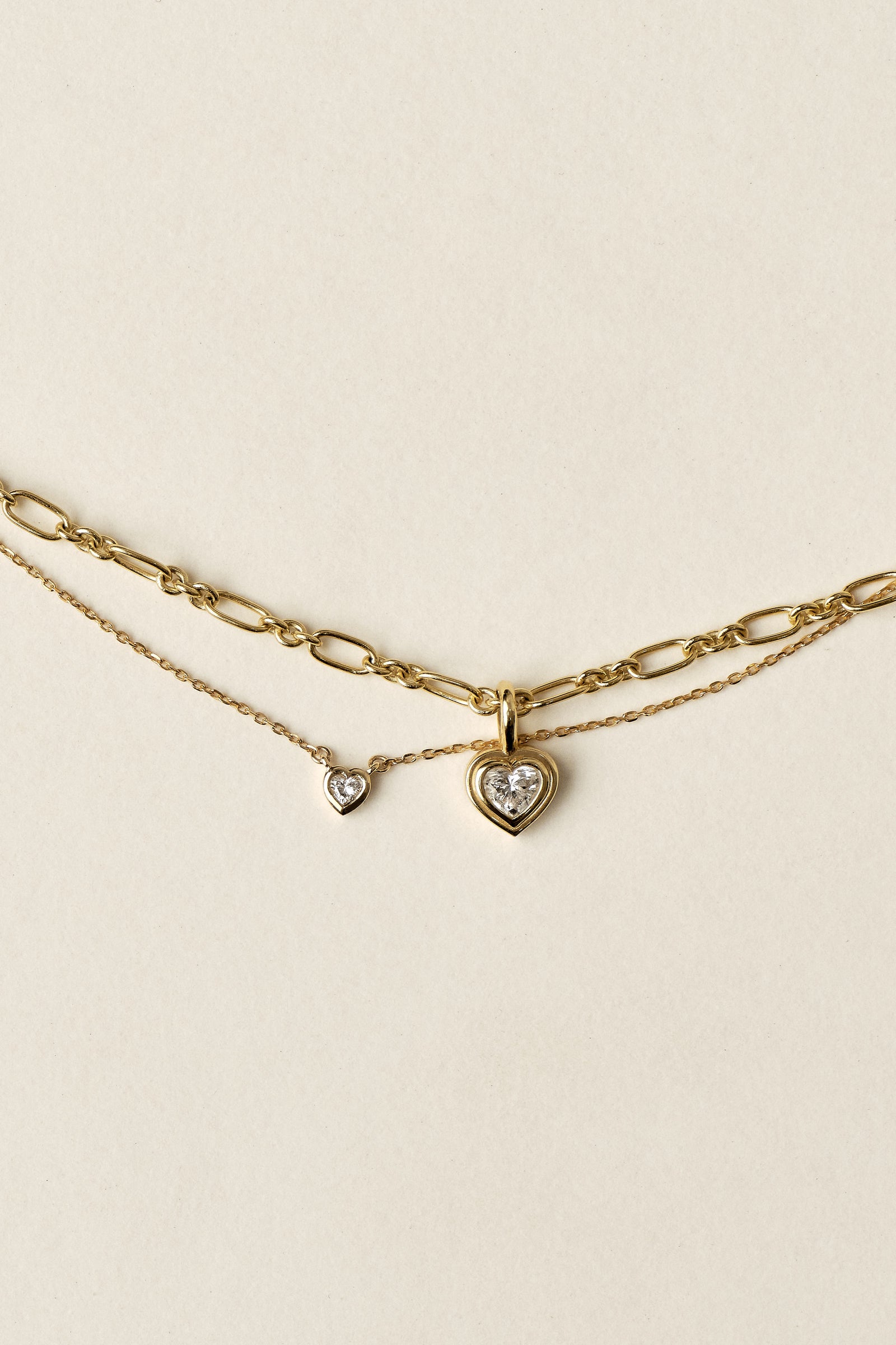 Heart Gemstone Necklace | 9K Yellow Gold| Natasha Schweitzer