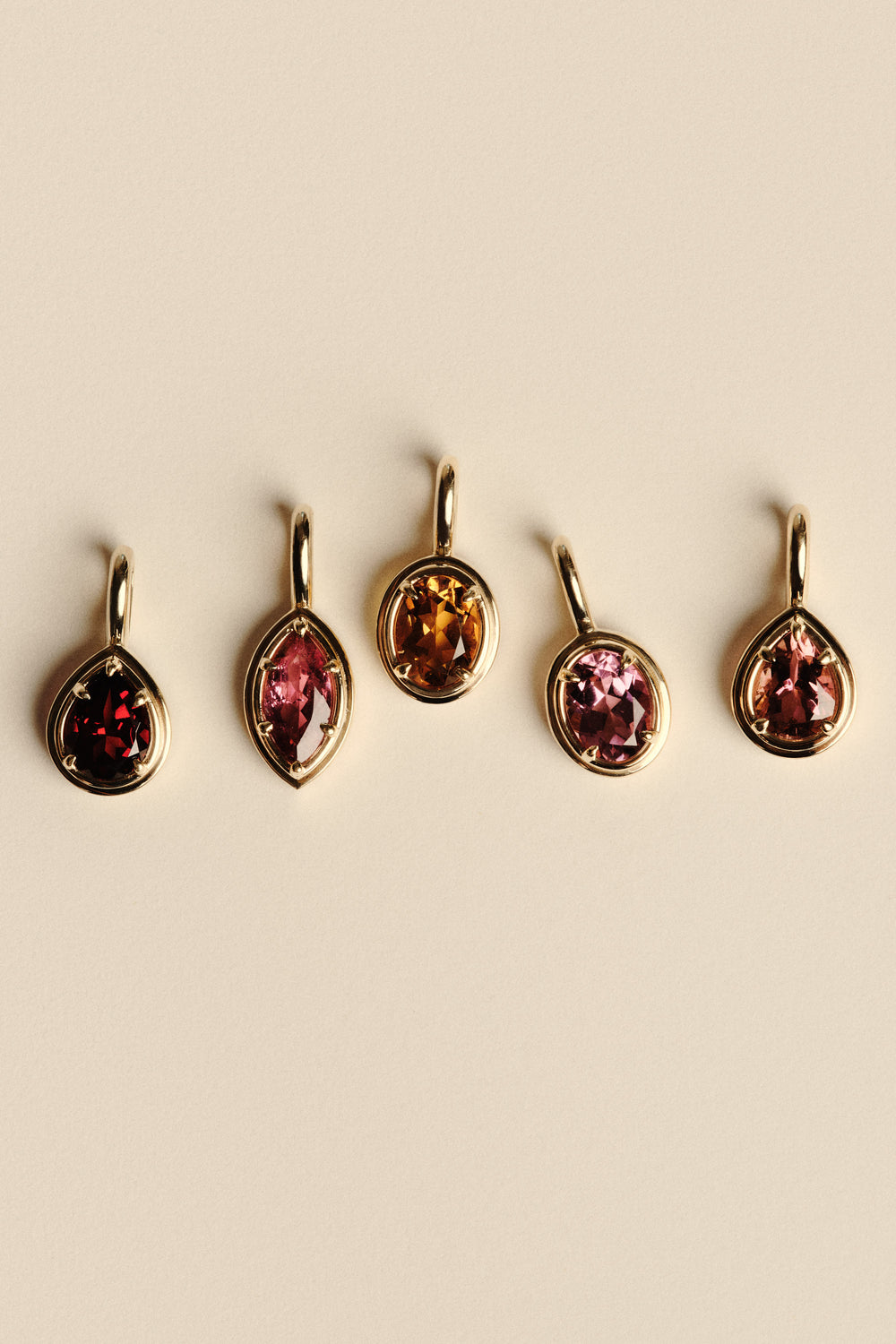 Roma Oval Gemstone Pendant | Silver| Natasha Schweitzer