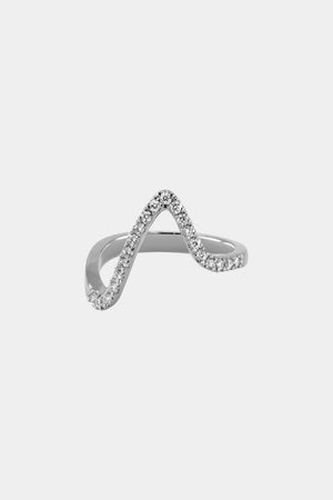 Alex Diamond Wedding Band | 18K White Gold | Natasha Schweitzer
