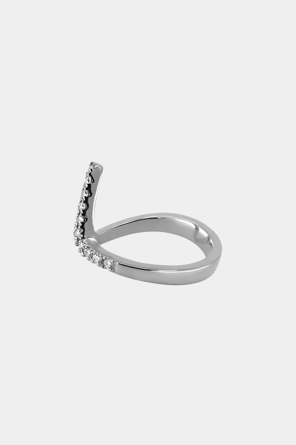Alex Diamond Wedding Band | 18K White Gold| Natasha Schweitzer