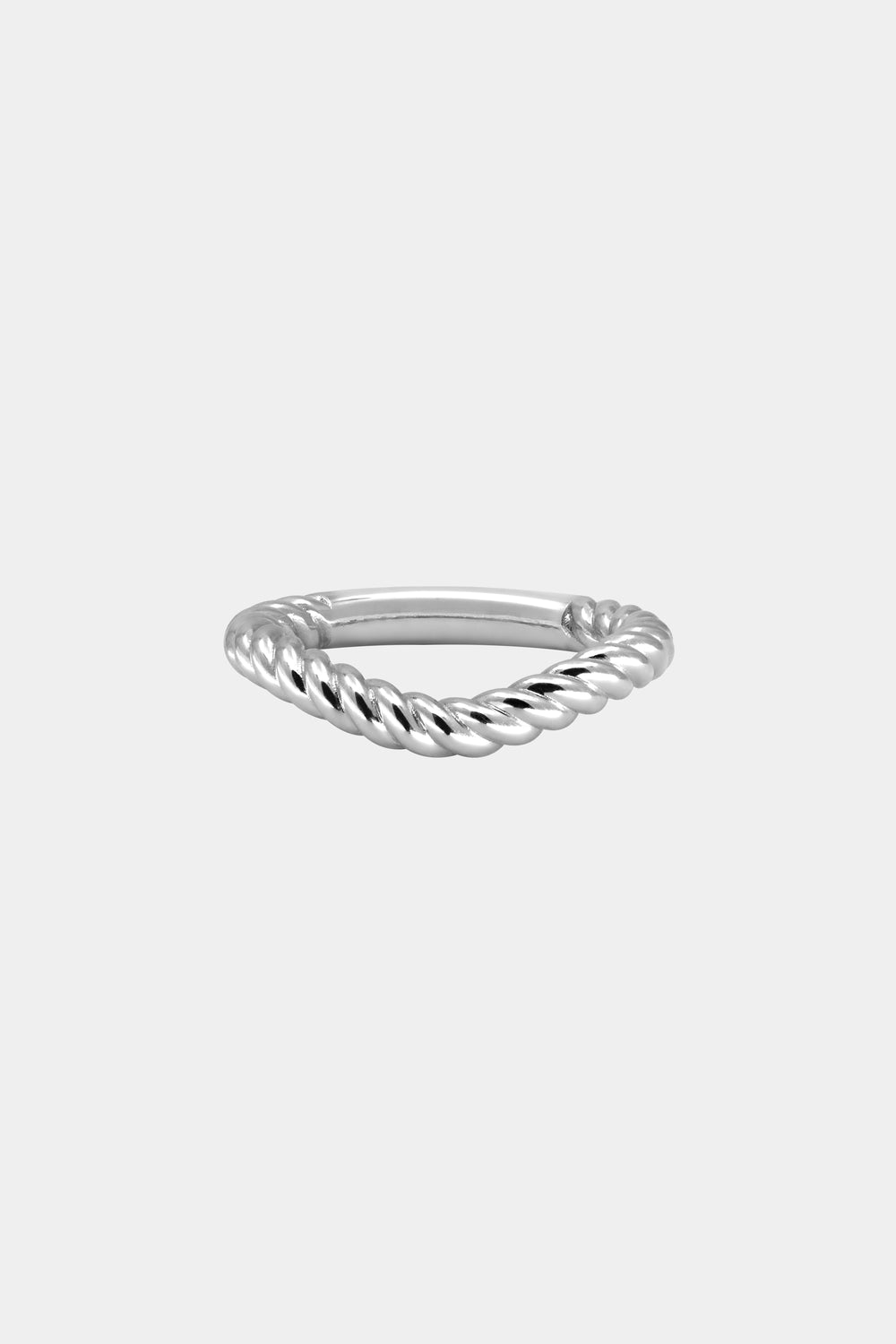 Curved Twist Ring | Silver| Natasha Schweitzer