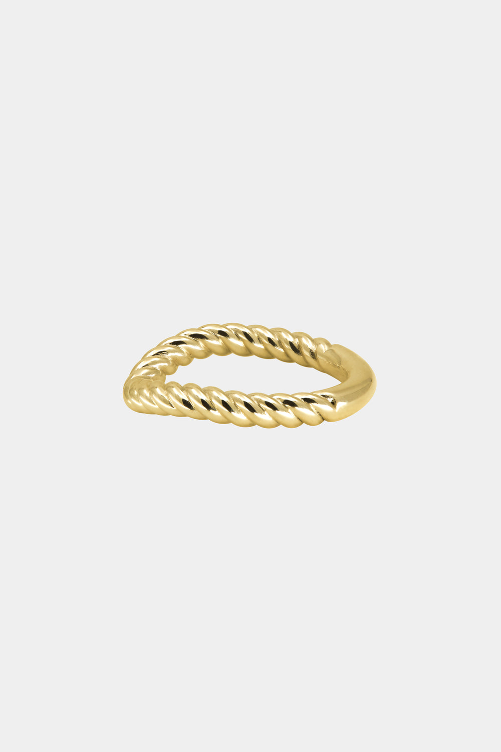Curved Twist Ring | Yellow Gold| Natasha Schweitzer