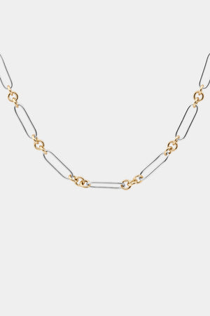 Two-Tone Large Lennox Necklace | Gold | Natasha Schweitzer