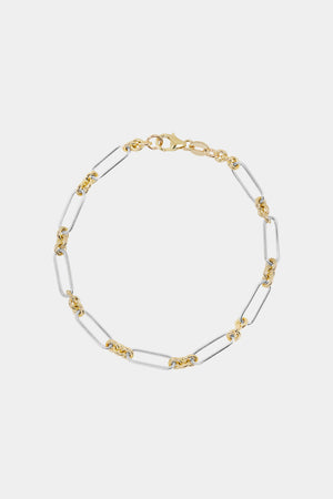 Two-Tone Medium Lennox Bracelet | Gold | Natasha Schweitzer