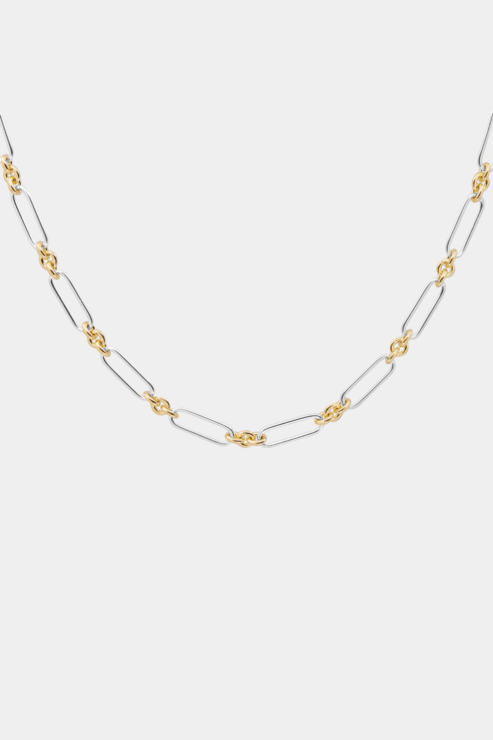 Two-Tone Medium Lennox Necklace | Gold