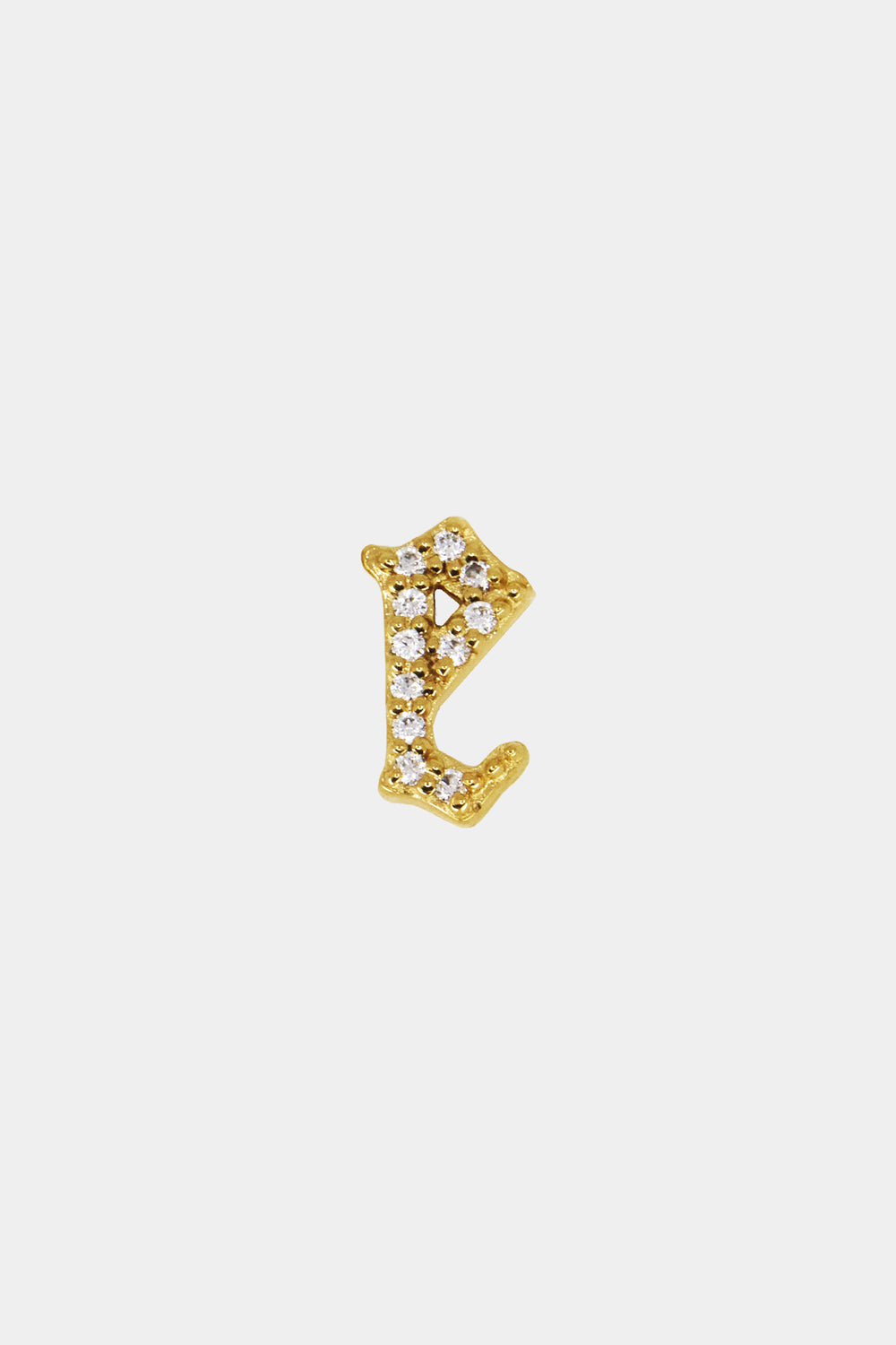 Diamond Gothic Letter Charm | 18K Gold| Natasha Schweitzer