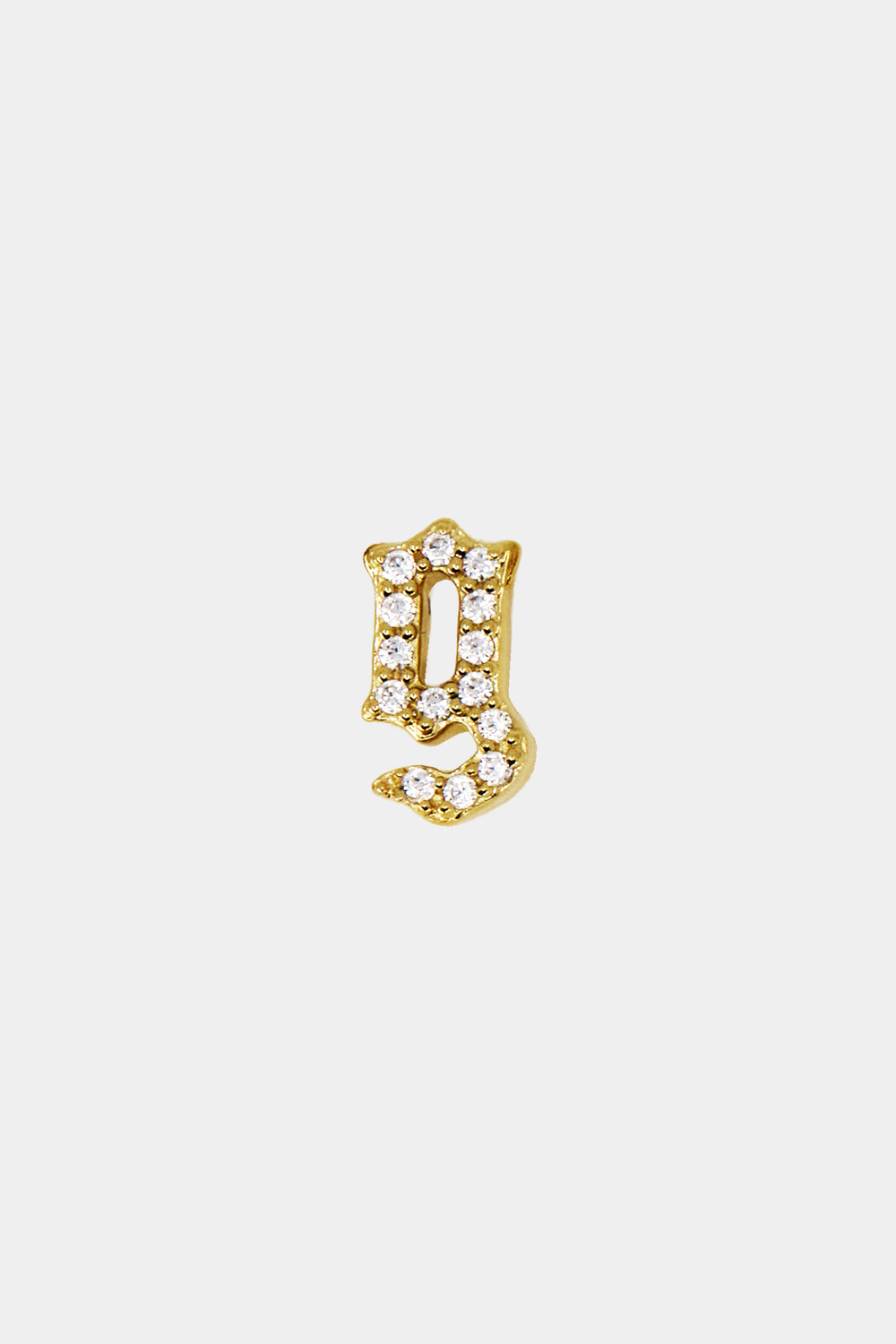 Diamond Gothic Letter Charm | 18K Gold| Natasha Schweitzer