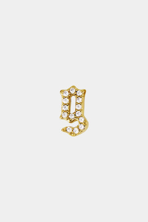 Diamond Gothic Letter Charm | 18K Gold | Natasha Schweitzer