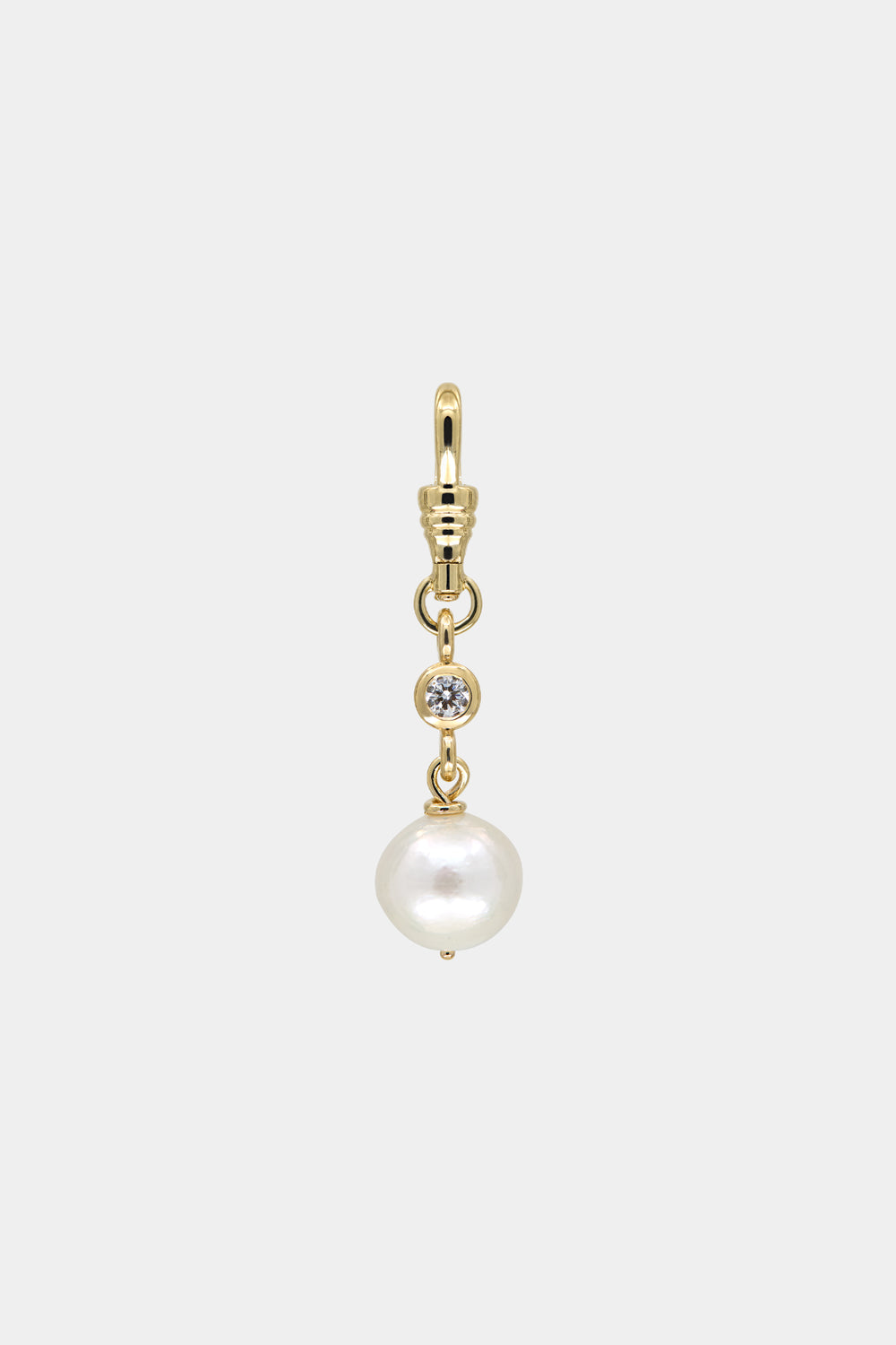 Pearl Diamond Duet Pendant | Yellow Gold| Natasha Schweitzer