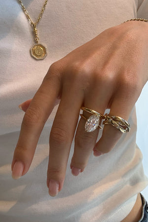 Seline Ring | Bezel Compass Set | Natasha Schweitzer