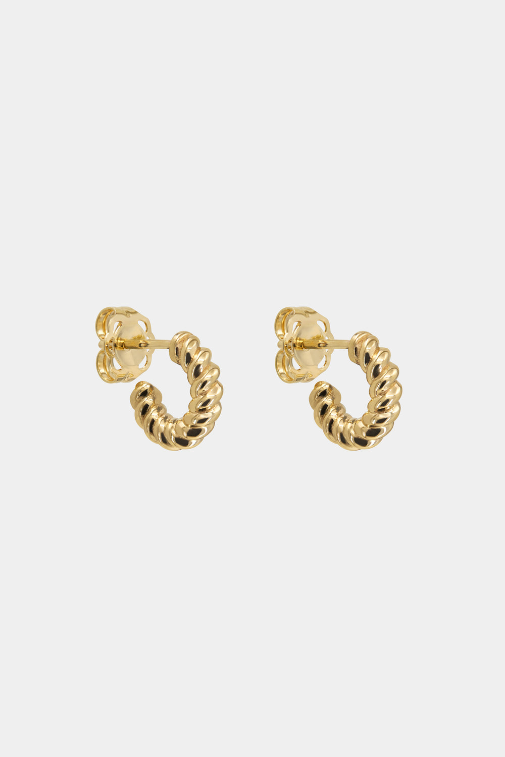Twist Hoops | Yellow Gold| Natasha Schweitzer
