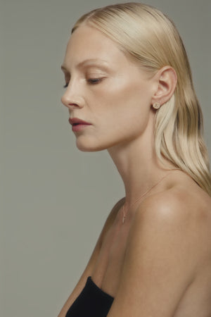 Letter Earrings | 9K Rose Gold