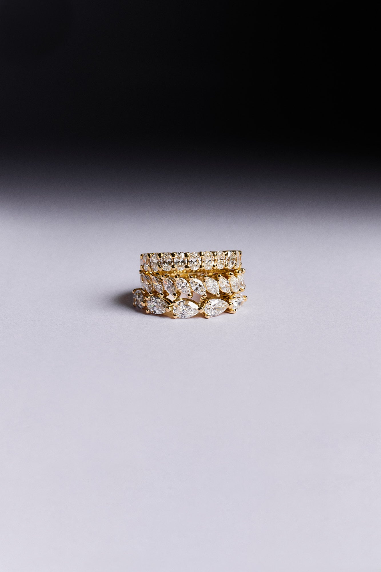 Violet Diamond Ring | 18K White Gold| Natasha Schweitzer