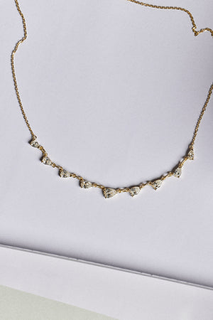 Arwen Pear Diamond Necklace | 18K Yellow Gold | Natasha Schweitzer