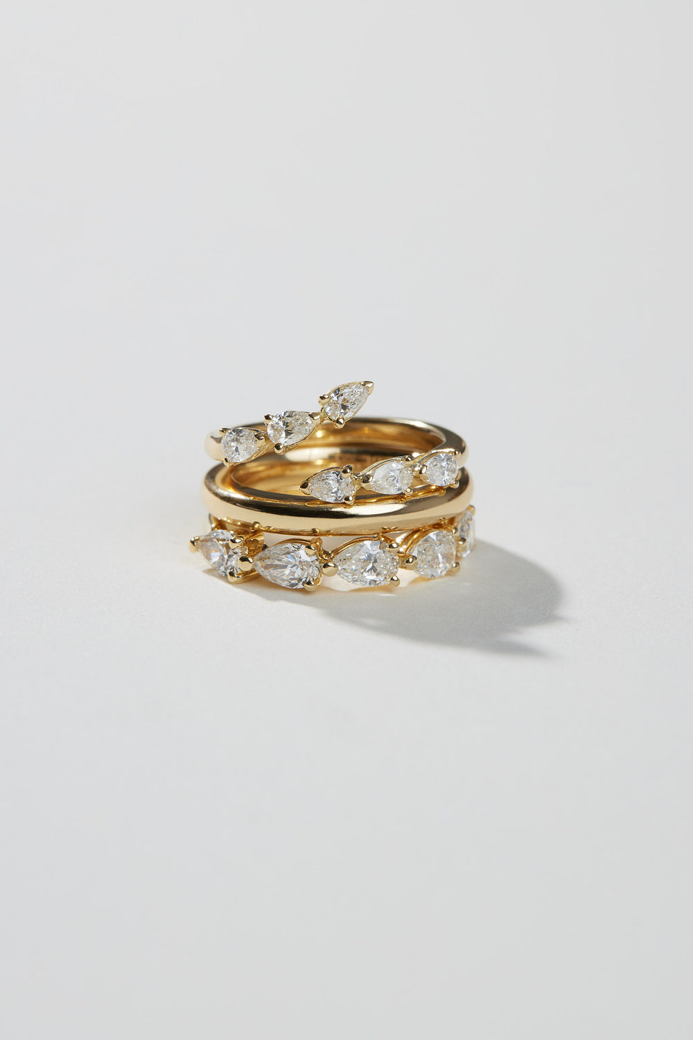 Pear Diamond Janie Wrap Ring | Yellow Gold| Natasha Schweitzer