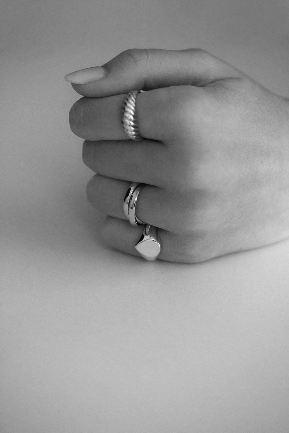 Pear Signet Ring | Silver| Natasha Schweitzer