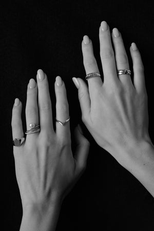 Gisele Ring | Silver | Natasha Schweitzer