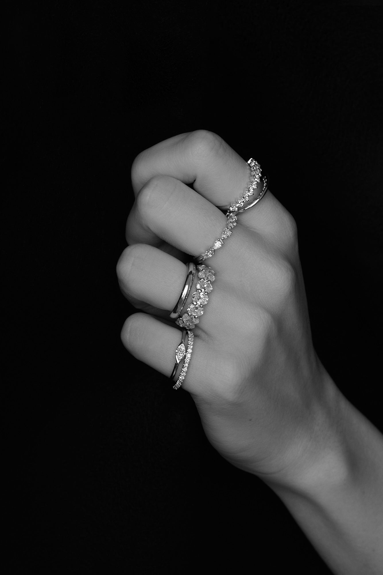 Harley Diamond Band | White Gold| Natasha Schweitzer